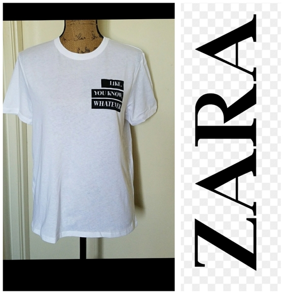 Zara Tops - Zara- PARIS 'like, you know, whatever' t-shirt-NWT